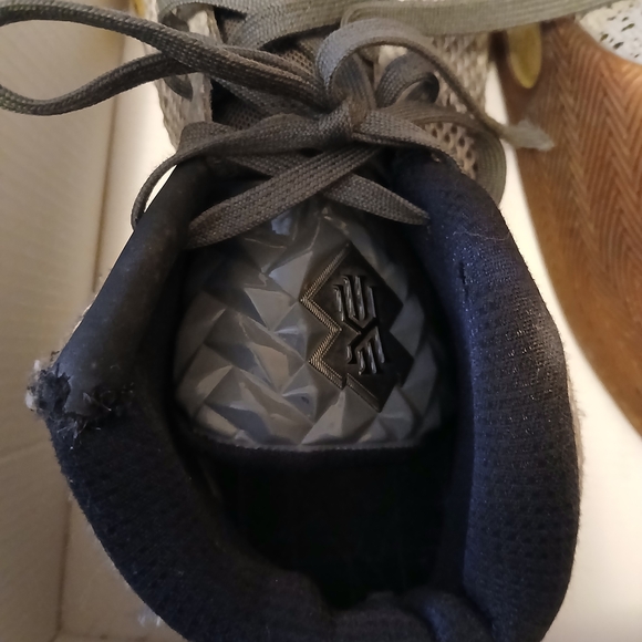 Gray and Black Sneakers with Purple Accent - Picture 4 of 8